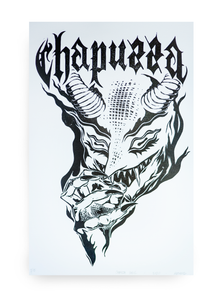 Chapuzza Devil - Lino cut print