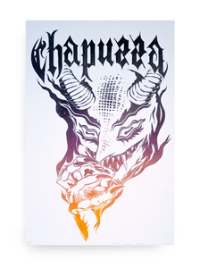 Chapuzza Devil - Lino cut print